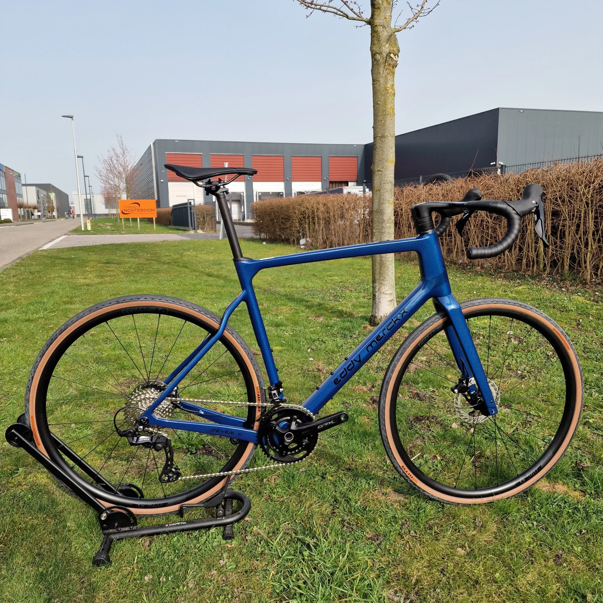 Eddy Merckx Pévèle Carbon Maat L Jeans Blue Metallic Shimano GRX